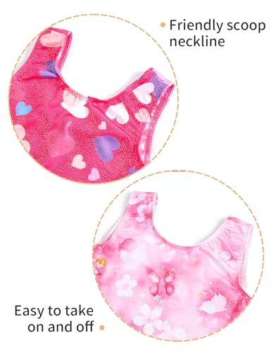 Image of 2 Pack Leotard for Girls Gymnastics Sparkly Sleeveless Unitards