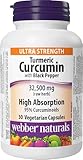 Webber Naturals Turmeric Curcumin Ultra Strength, 32,500 mg of Raw Herb, 30 Capsules, Antioxidant Support, Vegan