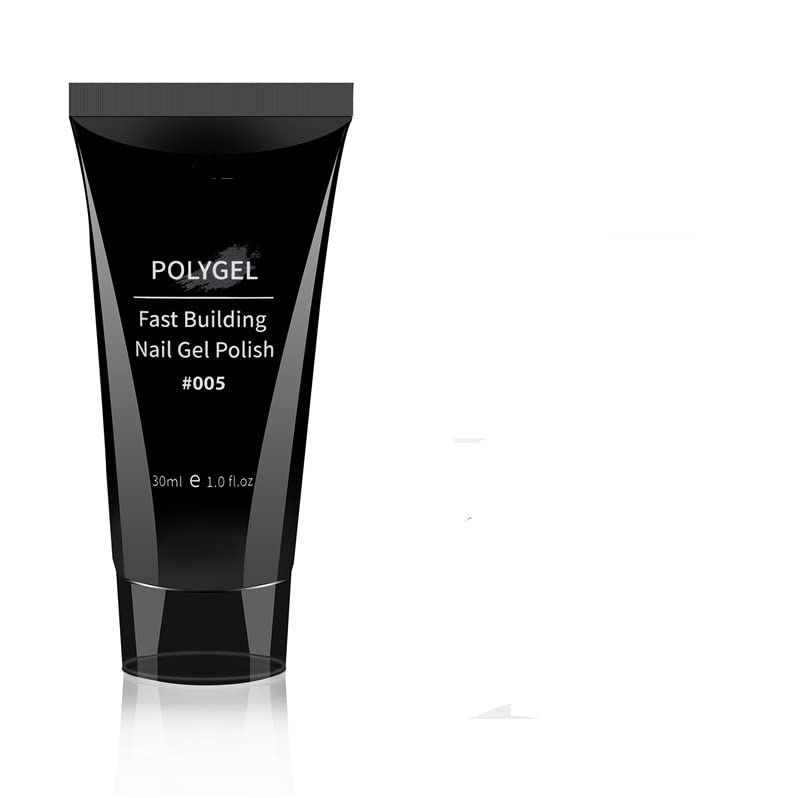 BOLT BEE Professional Nail Extension Poly Nail Gel Tube 30ml Nail Art Design Salon Professional Technician Tool 30ML 1.76oz (SOFT PINK, POLLY GEL)