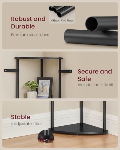 Image of VASAGLE Superfast Toolless Assembly 6-Tier Corner Shelf