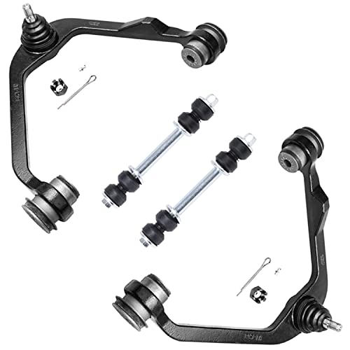 Image of Detroit Axle - 13pc RWD Front End Suspension Kit for Ford F-150 F-250 Expedition Lincoln Blackwood Navigator, Upper Control Arms Lower Ball Joints Sway Bars Tie Rods Pitman Arms Replacement