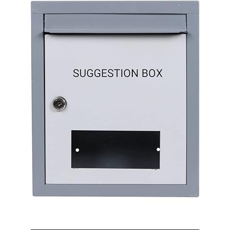 Metal Locking Mailbox Wall Mount Key Drop Mailbox For Outside Suggestion Box Mon - View #12