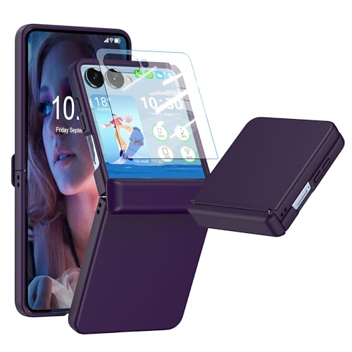 Coque Galaxy Z Flip 7 violette protection intégrale rigide charnière écran