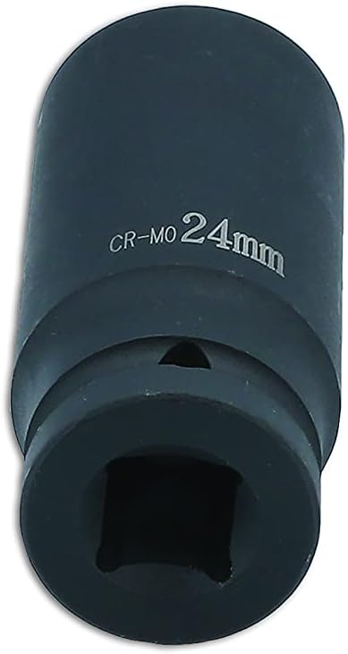 Laser Tools 8105 Deep Impact Socket 1/2" D 24mm Bi-Hex-for VW Group