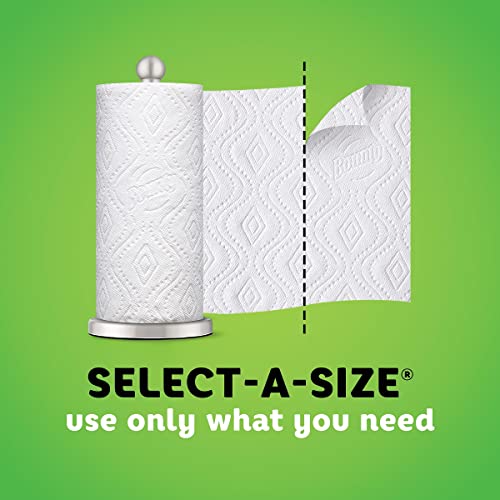 Image of Bounty - Paper Towels - Select-A-Size Paper Towels - 9.49 inch x 19.02 inch x 10.98 inch - 19.02 inch x 10.98 inch x 9.49 inch - White