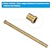 PATIKIL 350 Grain Archery Arrow Brass Insert, 9 Packs Insert Screw Copper Brass Arrow for .244/6.2mm Carbon Arrows