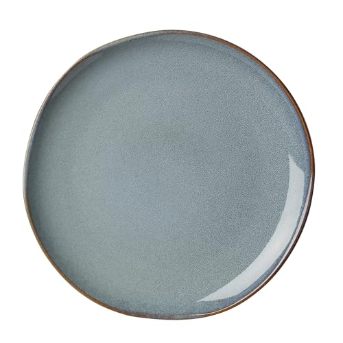 Image of Oneida 897199 Organic Shades 12-Piece Dinnerware Set, Slate Blue