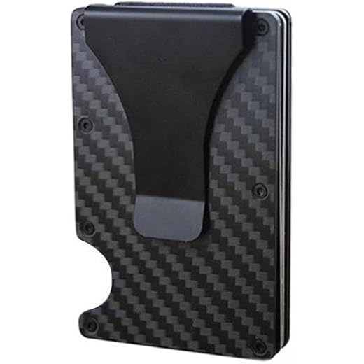 Money Clip Wallet Carbon Fiber Minimalist