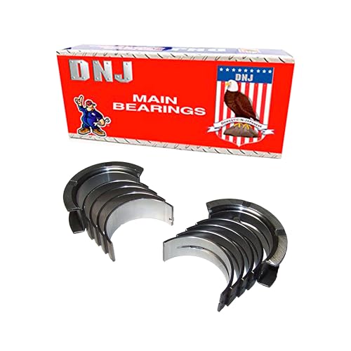 DNJ MB1123.20 Main Bearings Set Oversize .020 in. (.50mm) For 91-06 Jeep Wrangler, Grand Cherokee, Cherokee, Comanche 4.0L L6 OHV Naturally Aspirated