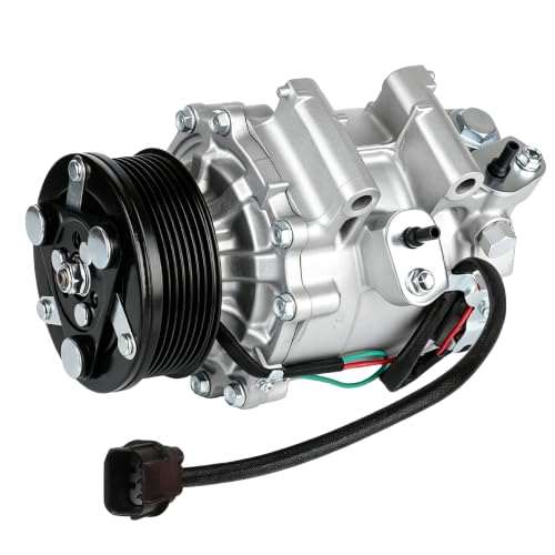 Image of 38800-RNA-A01 AC Compressor with Clutch Replacement for Honda Civic 1.8L 2006 2007 2008 2009 2010 2011,Air Conditioner with 7-Groove Pulley,Replaces# CO 4918AC,38810RRBA01,38800RNBA02