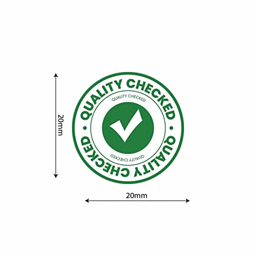 Image of CVANU 500pcs Quality Checked Mini Sticker in Green Color Round Shape (20 X 20mm) cv10