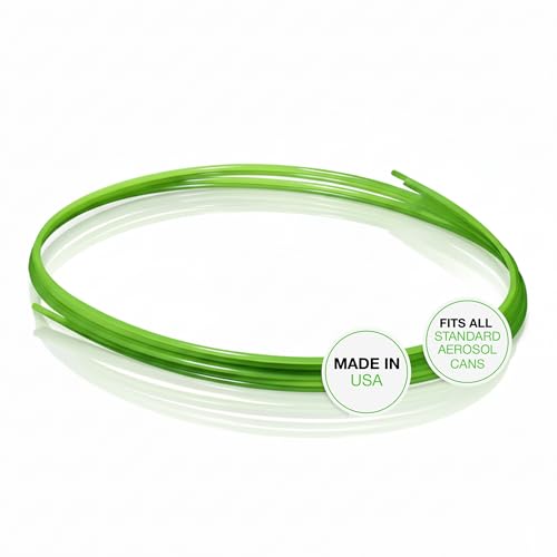 ShopStraw FS250 FlexStraw Aerosol Can Replacement Straws, Neon Green, 50