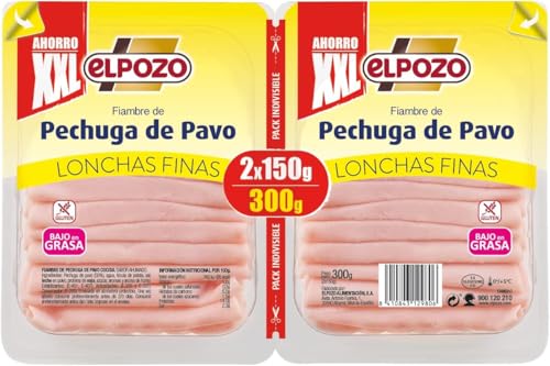 ElPozo Pechuga de Pavo, Lonchas, 2 x 150g