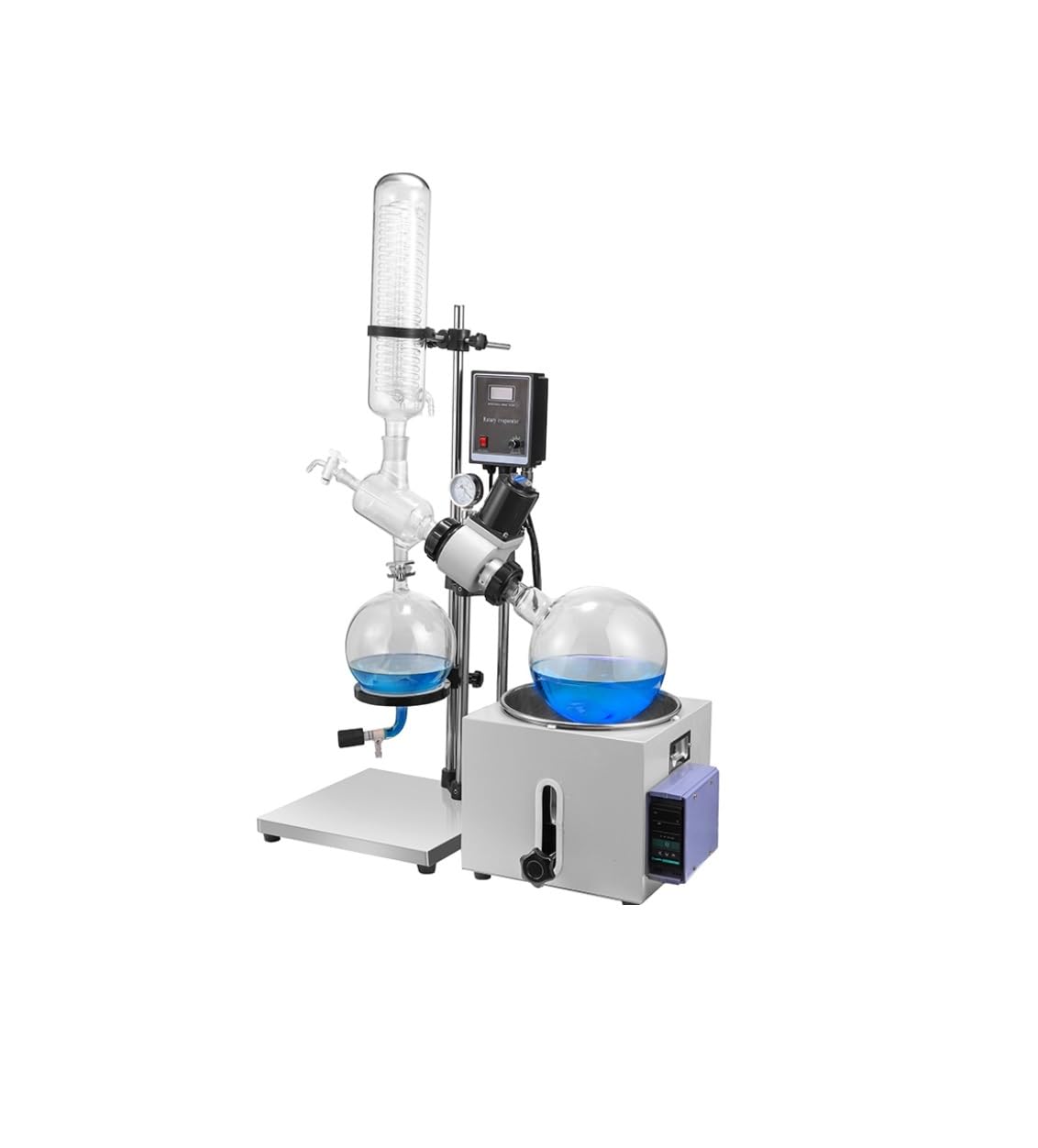 Lab 5L Rotary Evaporator with PTFE Seals & Universal Pump Compatibility – High-Efficiency Distillation for Labs ‌
