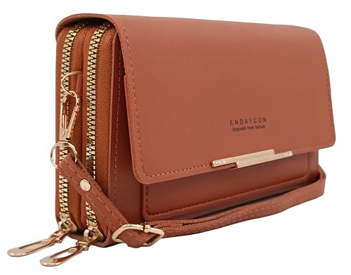Sac à main à bandoulière en cuir PU PORT&LOTUS Marron 001 pour femme