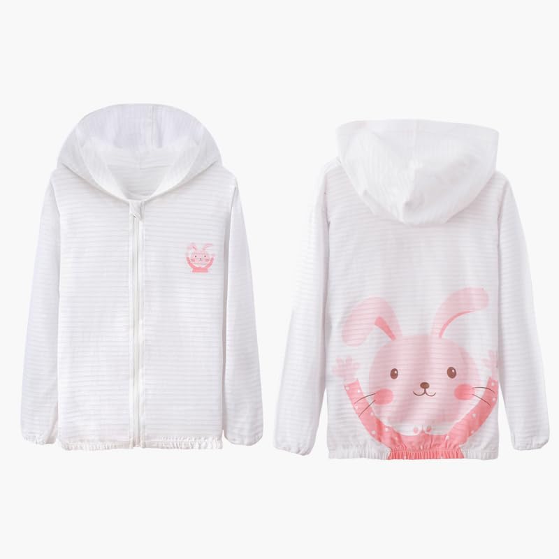 Image of Toddler Sun UV Protection Cartoon Hoodie Kids Sunscreen Lightweight Jacket Outwear For Summer