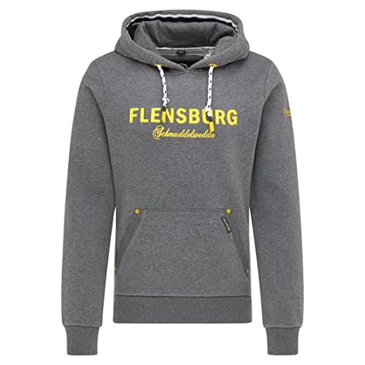 Schmuddelwedda Hoodie – Flensburg herr 36613812, Grå melange, XL