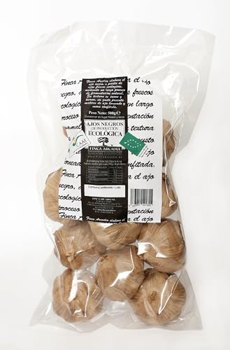 Ajo Negro Ecologico 1 Kg, Larga Maduración Natural, Sin Aditivos, Sin Conservantes, Textura Untuosa y Sabor Suave