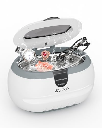 VLOXO Ultraschallreinigungsgerät 600ml – 42kHz Ultraschallreiniger Ultraschallbad...