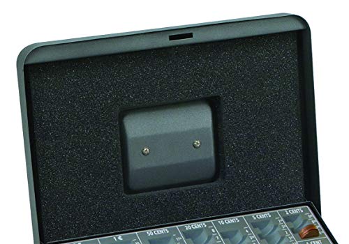 Caisse à monnaie en acier robuste gris graphite ARREGUI