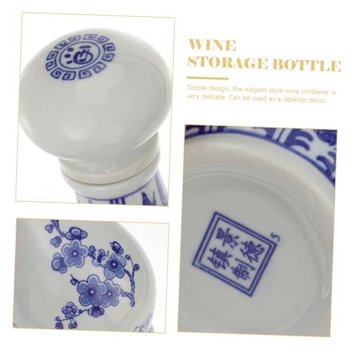 Bouteille à vin décorative en céramique pour repas convivial - 7