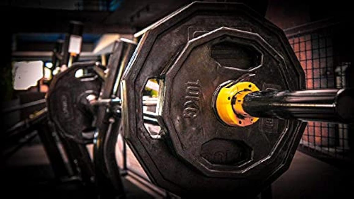 GorillaJaw? Olympic Barbell Clamps 2 inch Quick Release Pair of Locking 2 Pro Olympic Weight Bar Plates Nylon Locks Collar Clips for Workout Weightlifting Fitness Exercise Barbell Clamp Black/Black