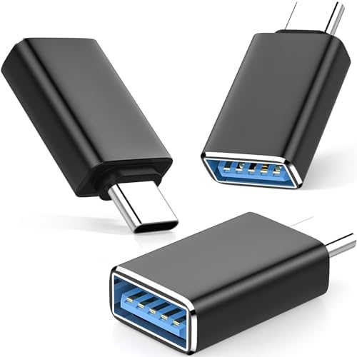 NZGEY USB C to USB Adapter 3 Pack [Fit Side-by-Side][High-Speed Data Transfer] Type C to USB 3.0 Female Adapter OTG Converter for MacBook Air,for iPad Pro,for iPhone 15,Galaxy,Thunderbolt 4/3 Devices