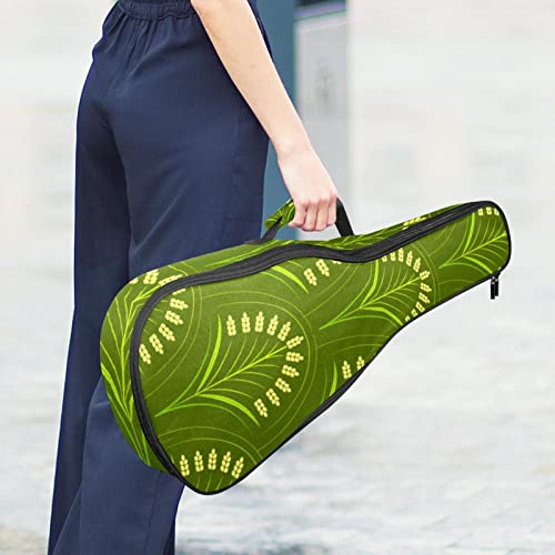 Sac de transport pour ukulélé ténor et soprano imperméable vert 53-61 cm