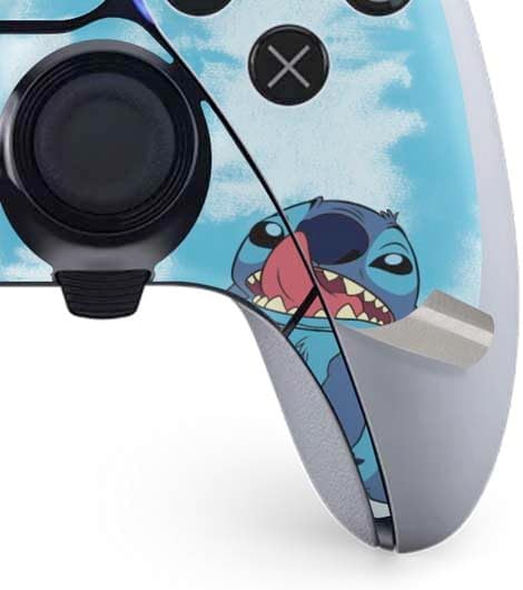 Skinit Decal Gaming Skin Compatible with PS5 DualSense Edge Pro Controller - Officially Licensed Disney Lilo and Stitch Stay Weird Design