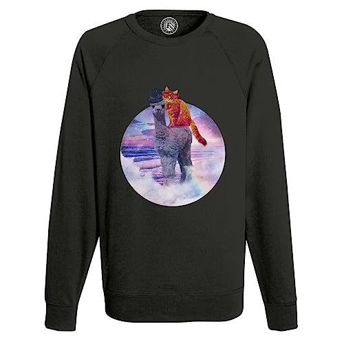 Sweat Shirt Homme Lama Chat parfait pour vos moments de détente et sorties décontractées