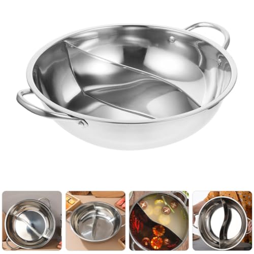 Marmite en acier inoxydable double compartiment casserole chauffante portable - 8