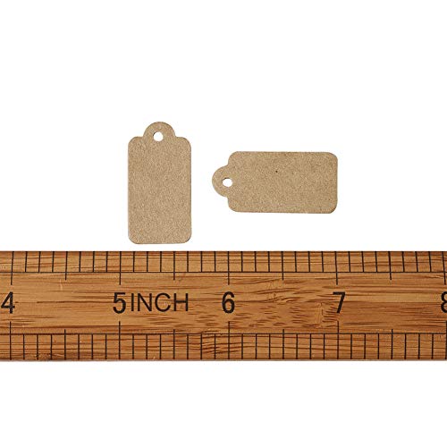 Beadthoven 500Pcs Price Tags Kraft Rectangle Tags For Jewelry Display Diy Crafts Making Kraft Hang Tag Gift Tag Wedding Favour Tags 30X15Mm Hole: 2Mm Burlywood Color #TOP3