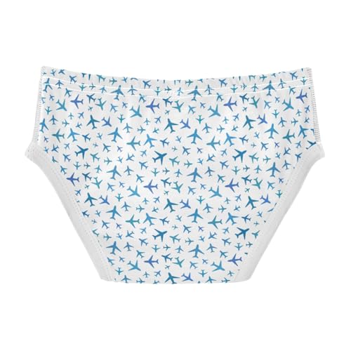 Boys' Exclusive Briefs Toddler Underwear 95% Combed Cotton Boxerbriefs 2T Airplane Silhouette Pattern 532