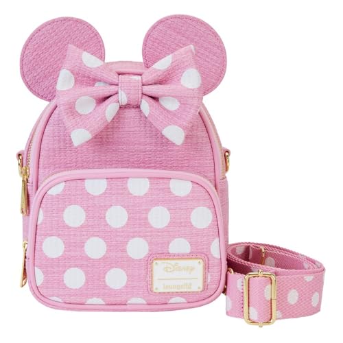 Loungefly Disney Minnie Straw MINI Convertible Bag