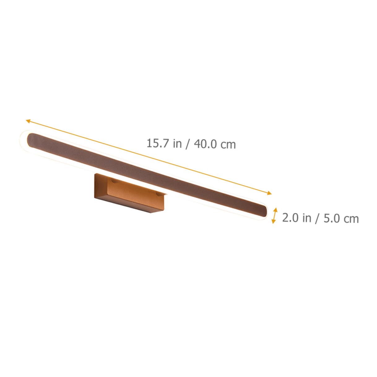 Lampada LED da Bagno in Alluminio Luce Uniforme Dimmerabile per Specchio, per Camera da Letto e Bagno, Design Moderno e Funzionale