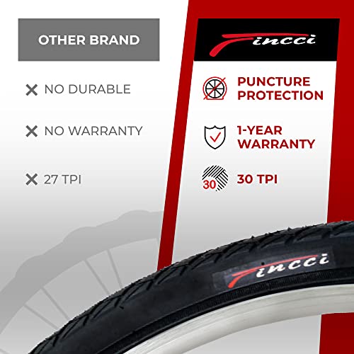 Fincci 700 X 35C Tire Foldable 37-622 With Nylon Protection For Cycle Road Mountain Mtb Hybrid Touring Electric Bike Bicycle Tires #TOP2