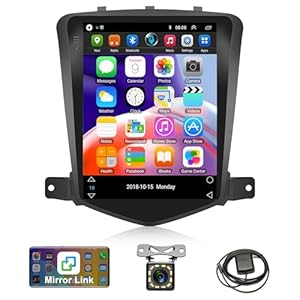 Android 13 Car Stereo Radio for Chevrolet Cruze J300 2009-2014, Rimoody 9.7 inch Touch Screen for Chevy Cruze Navigation System with GPS WiFi Mirror Link Bluetooth FM/RDS SWC + Backup Camera