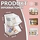 Roninkier 2 Packung Kaffee-Pod-Halter Teebeutel Veranstalter, große Kapazität stapelbar Kaffee Bar Zubehör Kaffee Korb Dekor für Counter