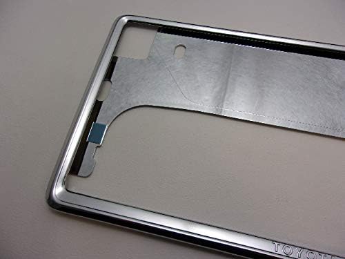 Amazon トヨタ純正ナンバーフレーム(シルバーメッキ仕様 フロント