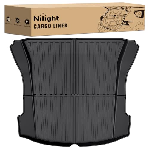 Image of Nilight Cargo Mats for Tesla Model 3 2017 2018 2019 2020 2021 2022 2023 | All Weather Protection Heavy Duty Cargo Liners