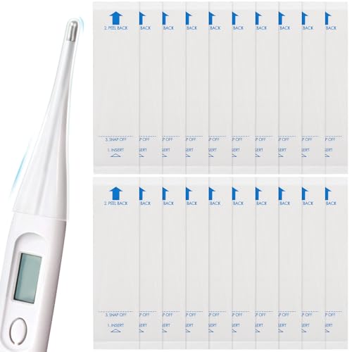 HEALLILY 200Pcs Disposable Probe Covers: Universal Sanitary Plastic Sleeves for Digital Temperature Readers, Accurate Reading Sensor Protection