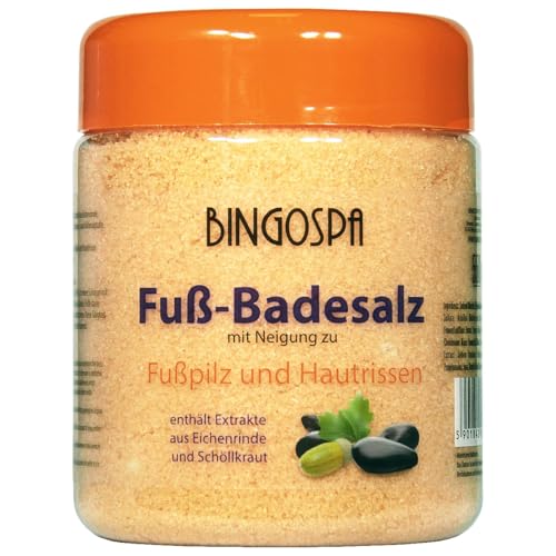 Fuß-Badesalz mit Neigung zu Fußpilz und Hautrissen 550g BINGOSPA