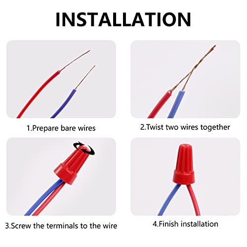 image for Crweety 248 Pcs Wire Connectors Electrical Connectors Wire Caps Electr