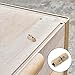 Beaupretty Concealed Barrel Hinges 8mm Copper Invisible Cabinet Hardware for Wooden Doors Jewelry Boxes Furniture DIY Industrial Use