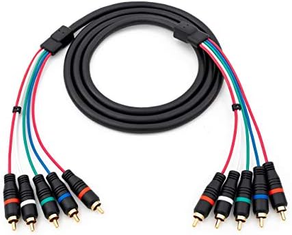 HD Retrovision YPbPr Component Video Male-to-Male RCA Cable (6 Feet)