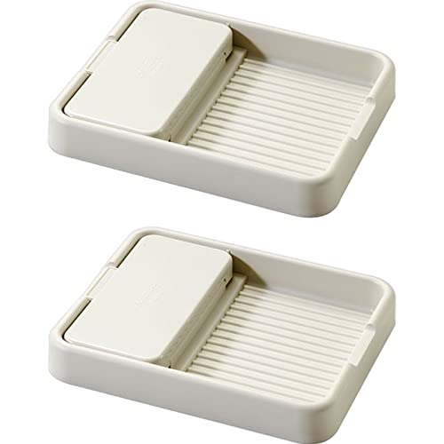 TONGNENGLIU 2Pcs Spoon And Lid Rest Lid Holder Utensil Rest Pot Lid Holder Spoon Holder For Kitchen Counter For Placing Spoons,Pot Lids,Spatulas,Utensils,Ladle,Tongs (White)