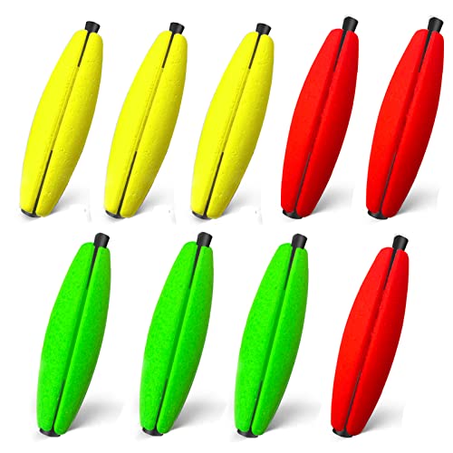 Flotteurs de peche fendus pour poisson chat en mousse XL 7.6cm montage Santee rig carnassier
