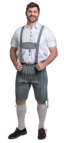 Authentic Bavarian Leather Lederhosen for Men – Traditional Oktoberfest Outfit