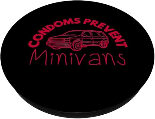Miniatura 2 de Condoms Prevent Minivans Funny Sarcastic Men Women PopSockets Swappable PopGrip