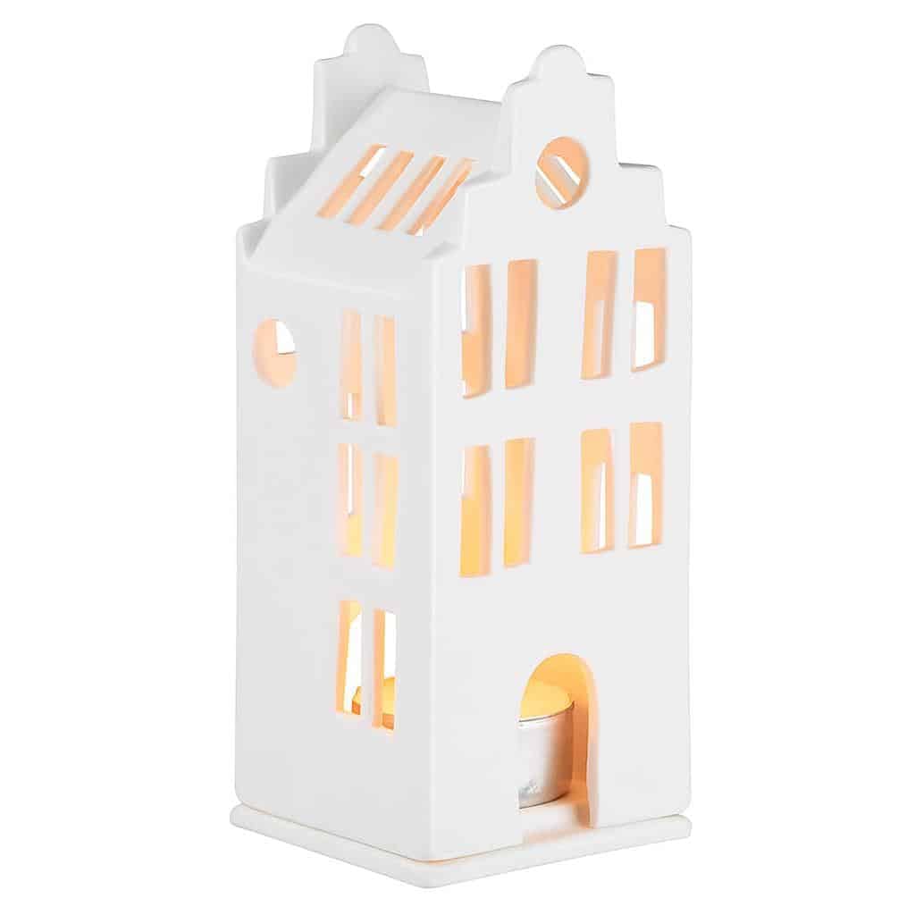 Räder Mini domek świetlny, 6 x 6 x 13,5 cm, biały z porcelany